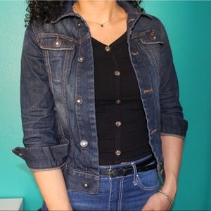 Arizona Jeans dark wash denim jacket